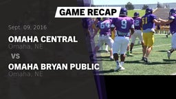 Recap: Omaha Central  vs. Omaha Bryan Public  2016