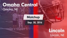 Matchup: Omaha Central High vs. Lincoln  2016