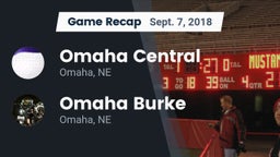 Recap: Omaha Central  vs. Omaha Burke  2018