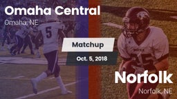Matchup: Omaha Central High vs. Norfolk  2018