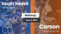 Matchup: South Iredell High vs. Carson  2017