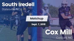 Matchup: South Iredell High vs. Cox Mill  2018
