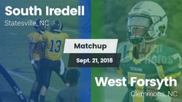 Matchup: South Iredell High vs. West Forsyth  2018