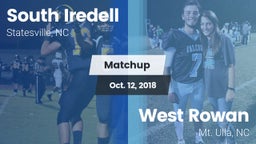 Matchup: South Iredell High vs. West Rowan  2018