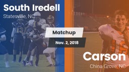Matchup: South Iredell High vs. Carson  2018