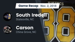 Recap: South Iredell  vs. Carson  2018