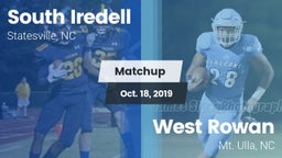 Matchup: South Iredell High vs. West Rowan  2019