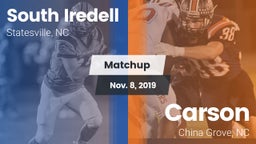 Matchup: South Iredell High vs. Carson  2019