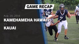 Recap: Kamehameha Hawai'i  vs. Kauai  2016