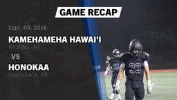 Recap: Kamehameha Hawai'i  vs. Honokaa  2016