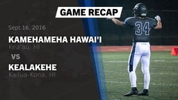 Recap: Kamehameha Hawai'i  vs. Kealakehe  2016