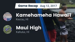 Recap: Kamehameha Hawai'i  vs. Maui High 2017