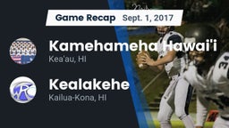Recap: Kamehameha Hawai'i  vs. Kealakehe  2017