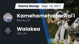 Recap: Kamehameha Hawai'i  vs. Waiakea  2017