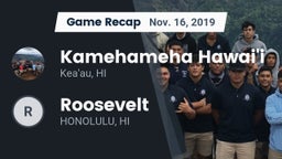 Recap: Kamehameha Hawai'i  vs. Roosevelt   2019