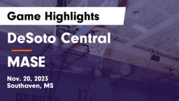 DeSoto Central  vs MASE Game Highlights - Nov. 20, 2023