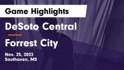 DeSoto Central  vs Forrest City  Game Highlights - Nov. 25, 2023
