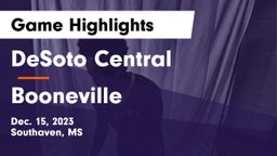 DeSoto Central  vs Booneville  Game Highlights - Dec. 15, 2023