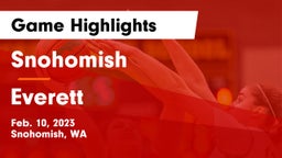 Snohomish  vs Everett  Game Highlights - Feb. 10, 2023
