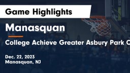 Manasquan  vs College Achieve Greater Asbury Park Charter Game Highlights - Dec. 22, 2023