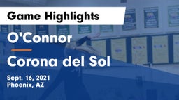 O'Connor  vs Corona del Sol  Game Highlights - Sept. 16, 2021