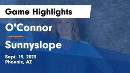 O'Connor  vs Sunnyslope  Game Highlights - Sept. 15, 2023