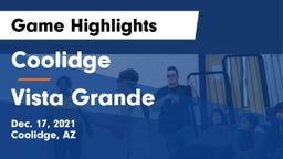 Coolidge  vs Vista Grande Game Highlights - Dec. 17, 2021