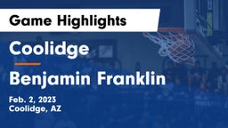 Coolidge  vs Benjamin Franklin  Game Highlights - Feb. 2, 2023