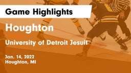 Houghton  vs University of Detroit Jesuit  Game Highlights - Jan. 14, 2022