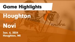 Houghton  vs Novi  Game Highlights - Jan. 6, 2024