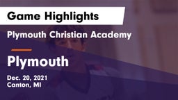 Plymouth Christian Academy  vs Plymouth Game Highlights - Dec. 20, 2021