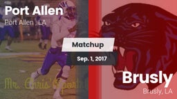 Matchup: Port Allen High vs. Brusly  2017