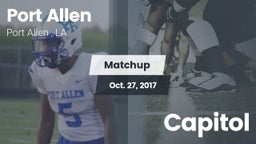 Matchup: Port Allen High vs. Capitol 2017