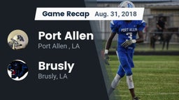 Recap: Port Allen  vs. Brusly  2018