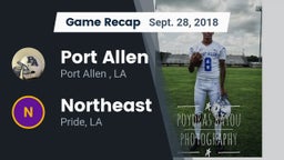 Recap: Port Allen  vs. Northeast  2018