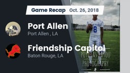 Recap: Port Allen  vs. Friendship Capitol  2018