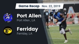 Recap: Port Allen  vs. Ferriday  2019