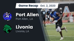 Recap: Port Allen  vs. Livonia  2020