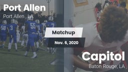 Matchup: Port Allen High vs. Capitol  2020