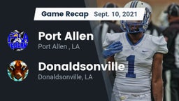 Recap: Port Allen  vs. Donaldsonville  2021