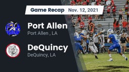 Recap: Port Allen  vs. DeQuincy  2021