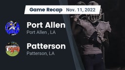 Recap: Port Allen  vs. Patterson  2022