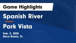 Spanish River  vs Park Vista  Game Highlights - Feb. 5, 2020