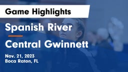 Spanish River  vs Central Gwinnett  Game Highlights - Nov. 21, 2023