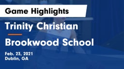 Trinity Christian  vs Brookwood  School Game Highlights - Feb. 23, 2021