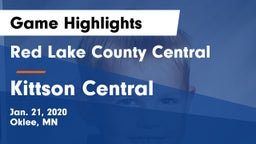 Red Lake County Central vs Kittson Central Game Highlights - Jan. 21, 2020