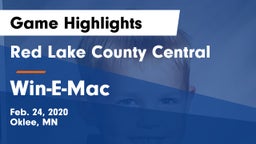 Red Lake County Central vs Win-E-Mac Game Highlights - Feb. 24, 2020
