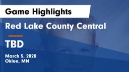 Red Lake County Central vs TBD Game Highlights - March 5, 2020