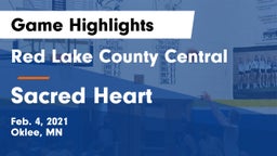 Red Lake County Central vs Sacred Heart  Game Highlights - Feb. 4, 2021