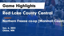 Red Lake County Central vs Northern Freeze co-op [Marshall County Central/Tri-County]  Game Highlights - Jan. 6, 2022
